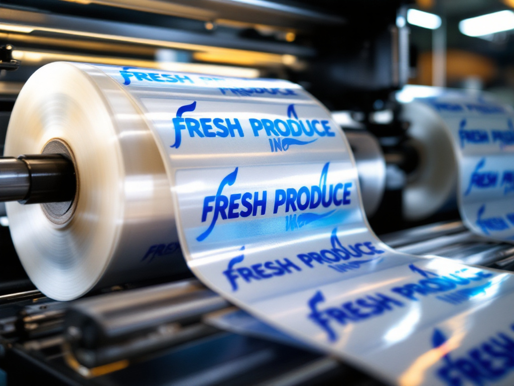 UV flexographic printed label